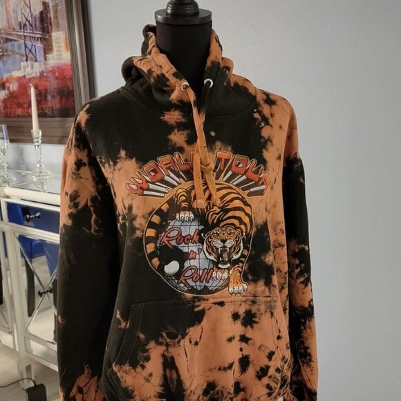 Smart Blanks World Tour Tiger Rock and Roll Hoodie Sweatshirt Medium 13B - Picture 5 of 16